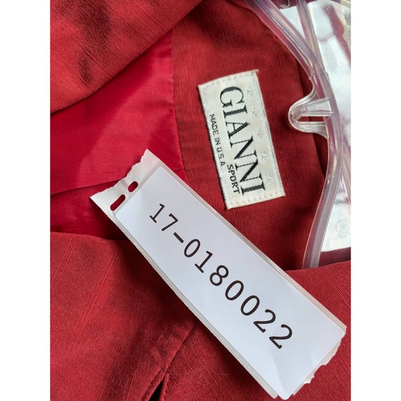 GIANNI Sport Blazer Womens 6 Vintage Red Three-Button Long Sleeve Jacket - Picture 3 of 5